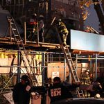 Into the night, the FDNY and Buildings Department worked to stabilize the structure